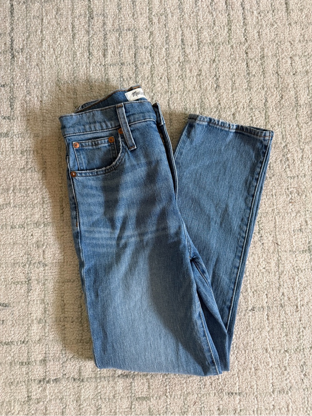 Madewell Light Blue classic Straight-Leg Women's Jeans
